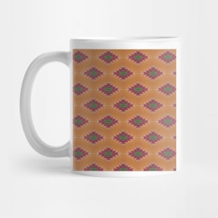 Digitized Aztec Navajo , Kilim Diamond  Pattern Mug